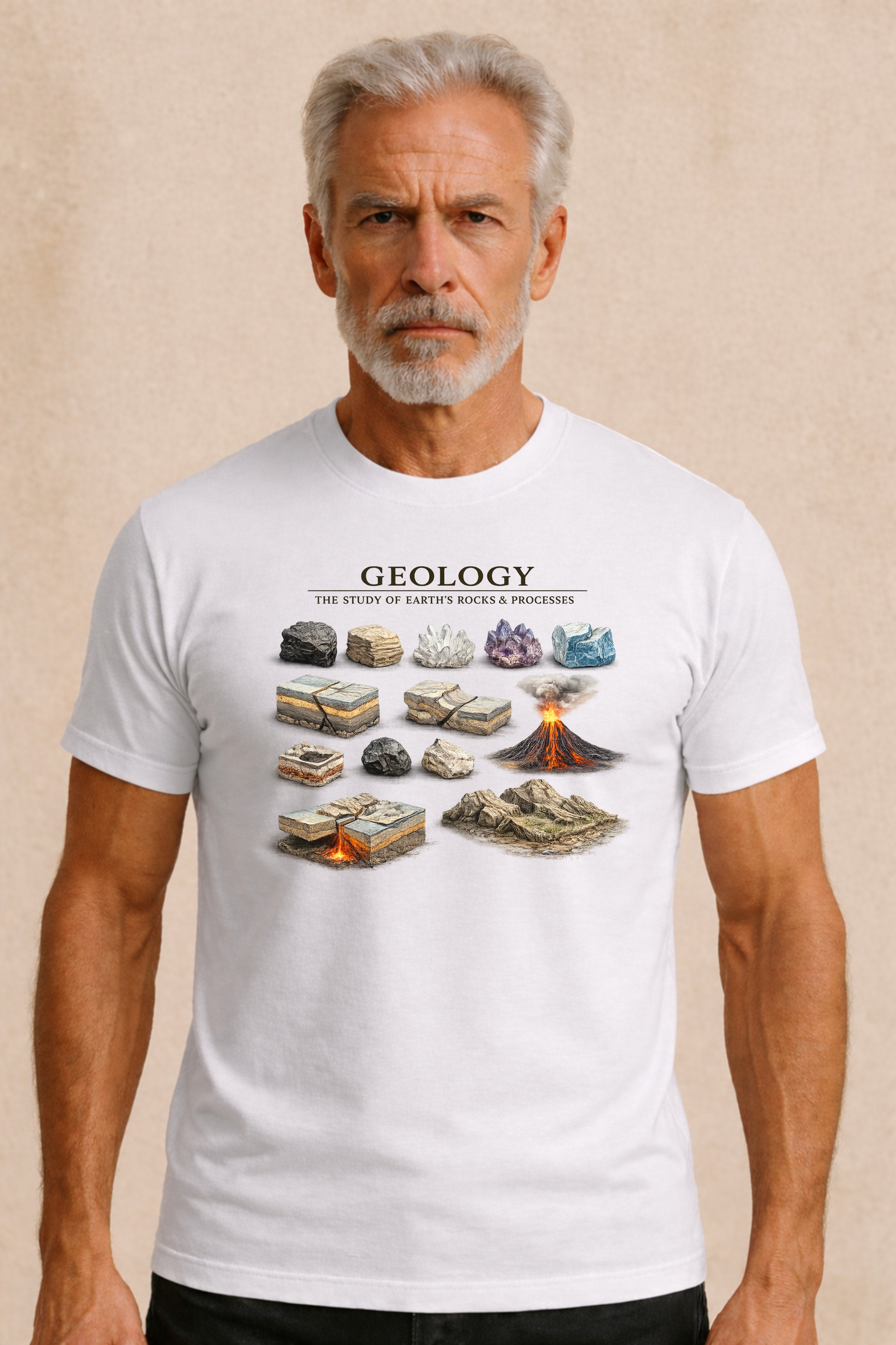 Geology The Study Of Rocks & Processes Men's T-Shirt