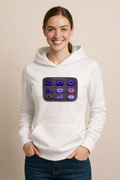 Amethyst Varieties Chart Women's Hoodie | Purple Gemstone Types Graphic Sweater
