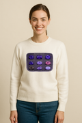 Amethyst Varieties Chart Women's Pullover | Purple Gemstone Types Graphic Sweater