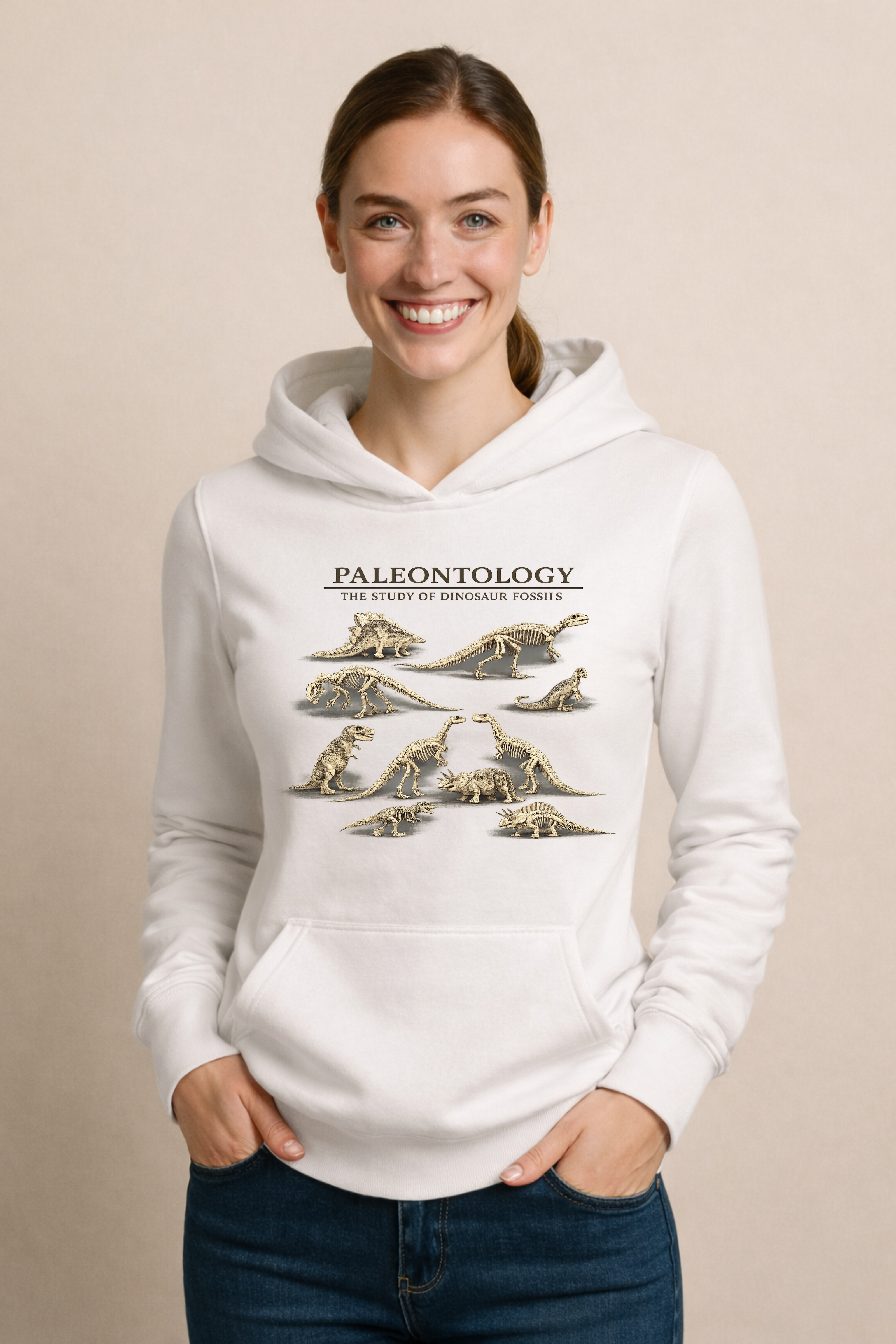 Paleontology The Study Of Dinosaur Fossils Women's Pullover Sweater