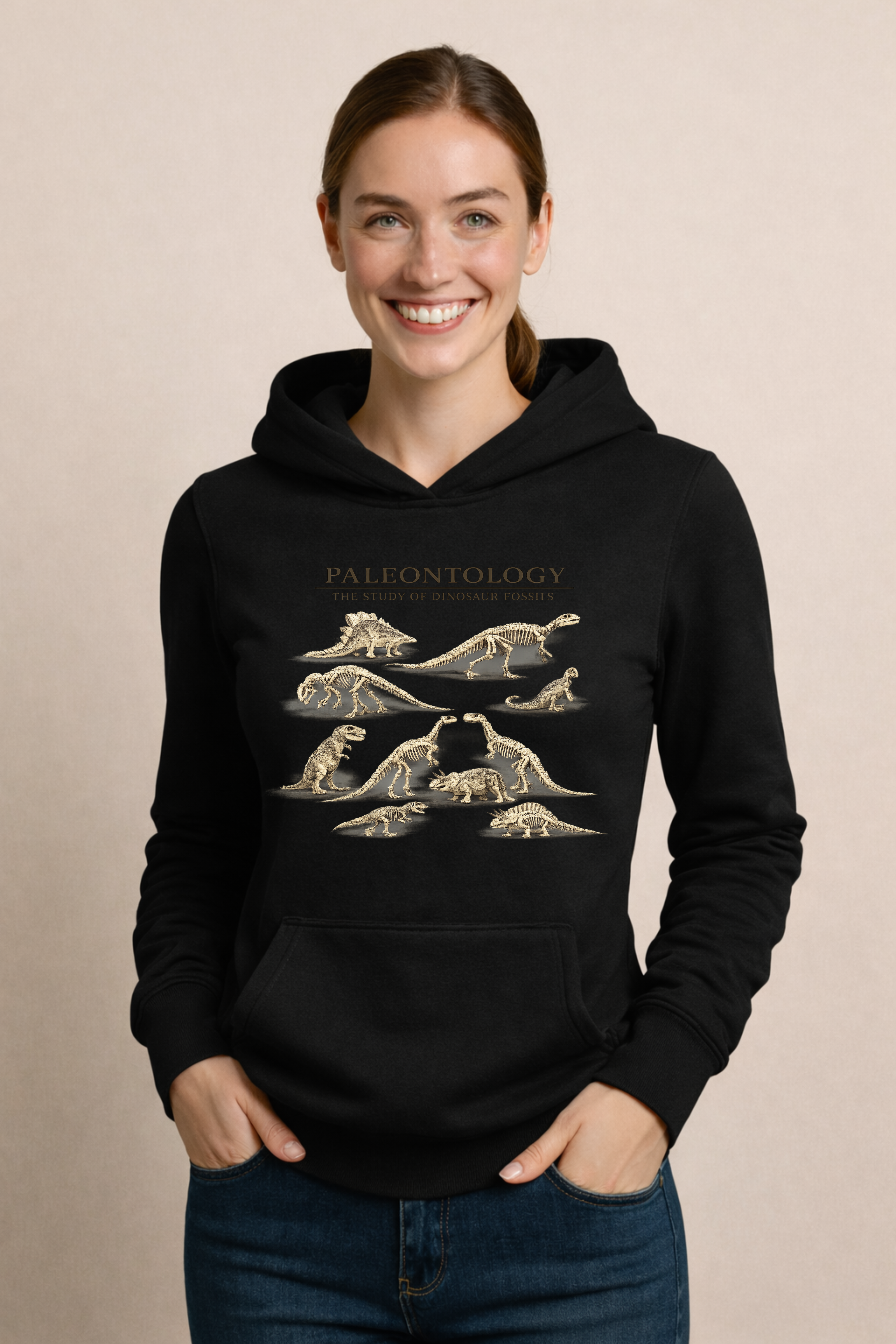 Paleontology The Study Of Dinosaur Fossils Women's Pullover Sweater