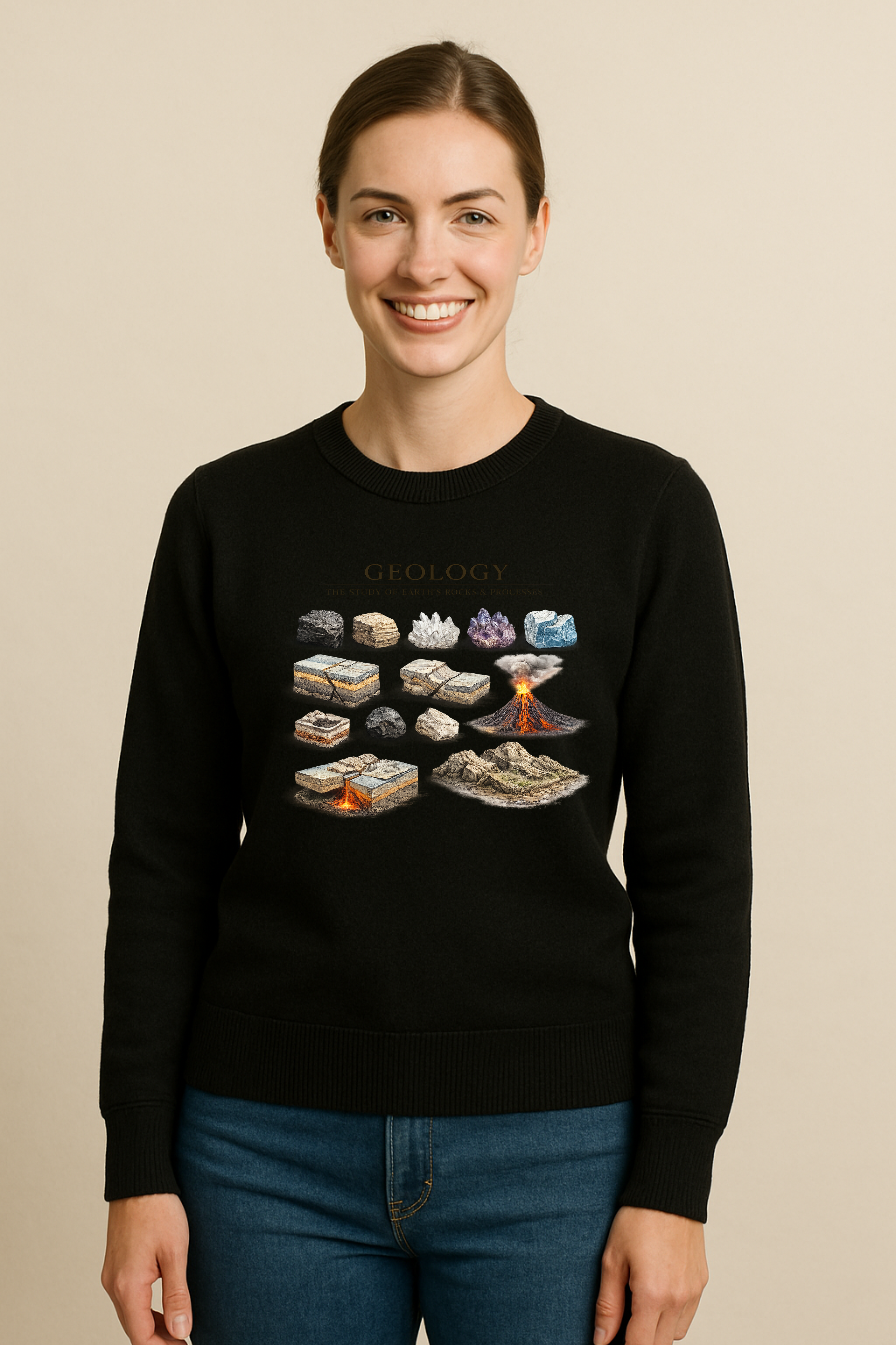 Geology The Study Of Rocks & Processes Women's Pullover Sweater
