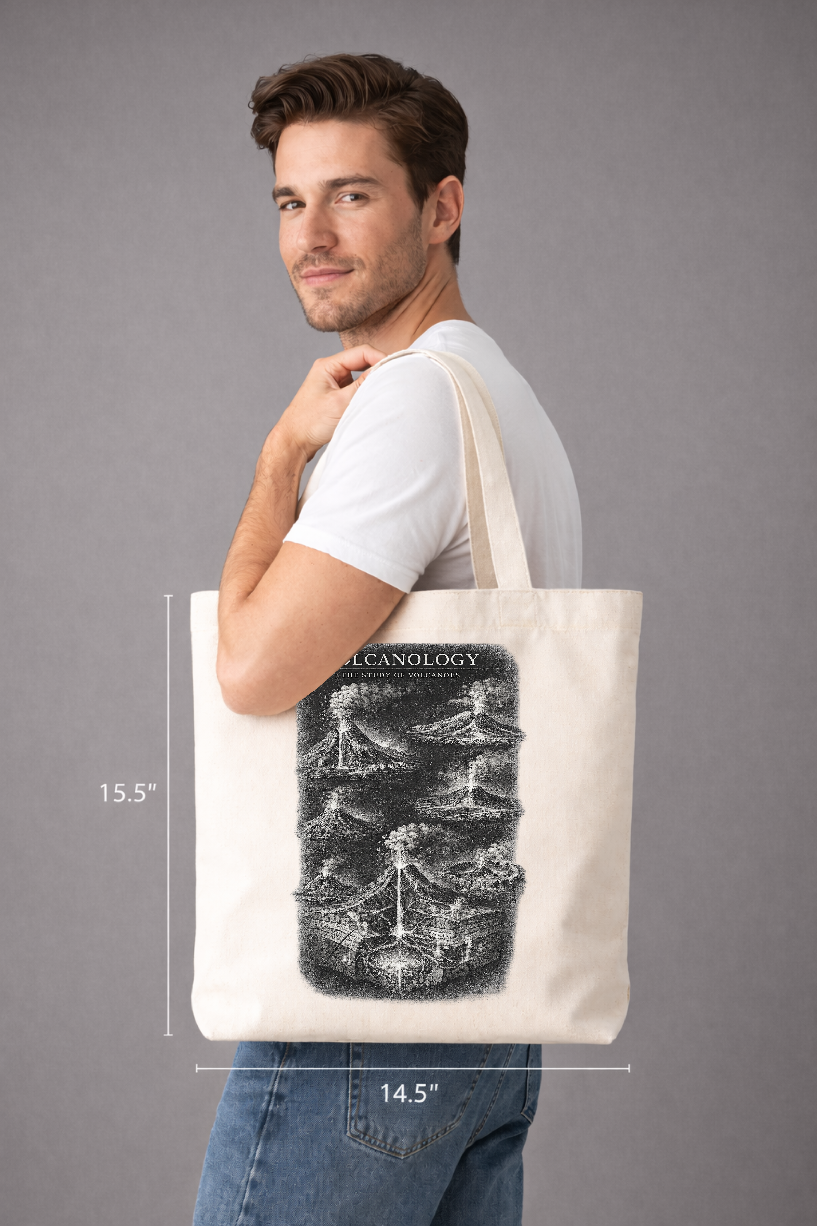 Volcanology Shoulder Bag | The Study Of Volcanoes Tote Bag