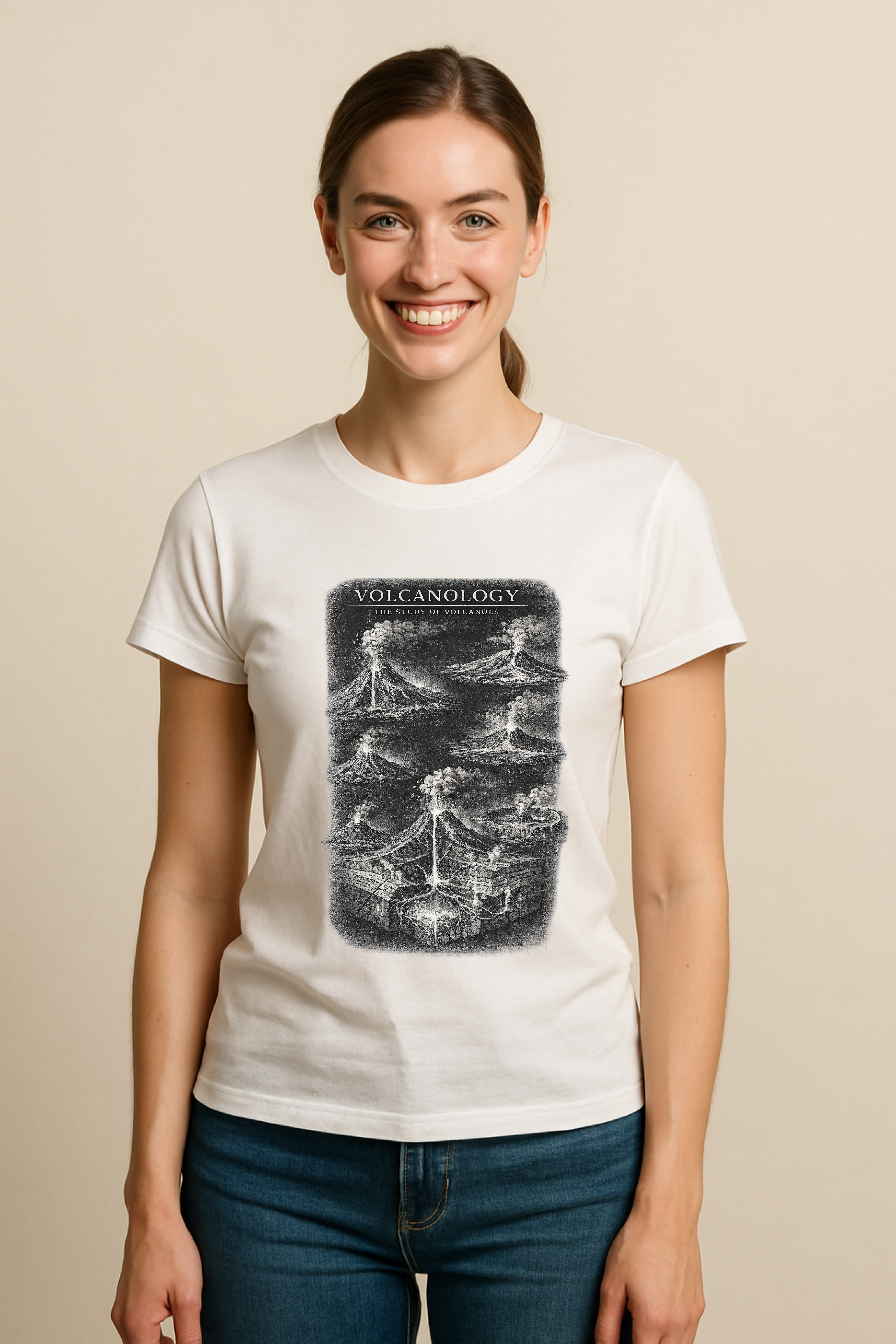 Volcanology The Study Of Volcanoes Women's T-Shirt