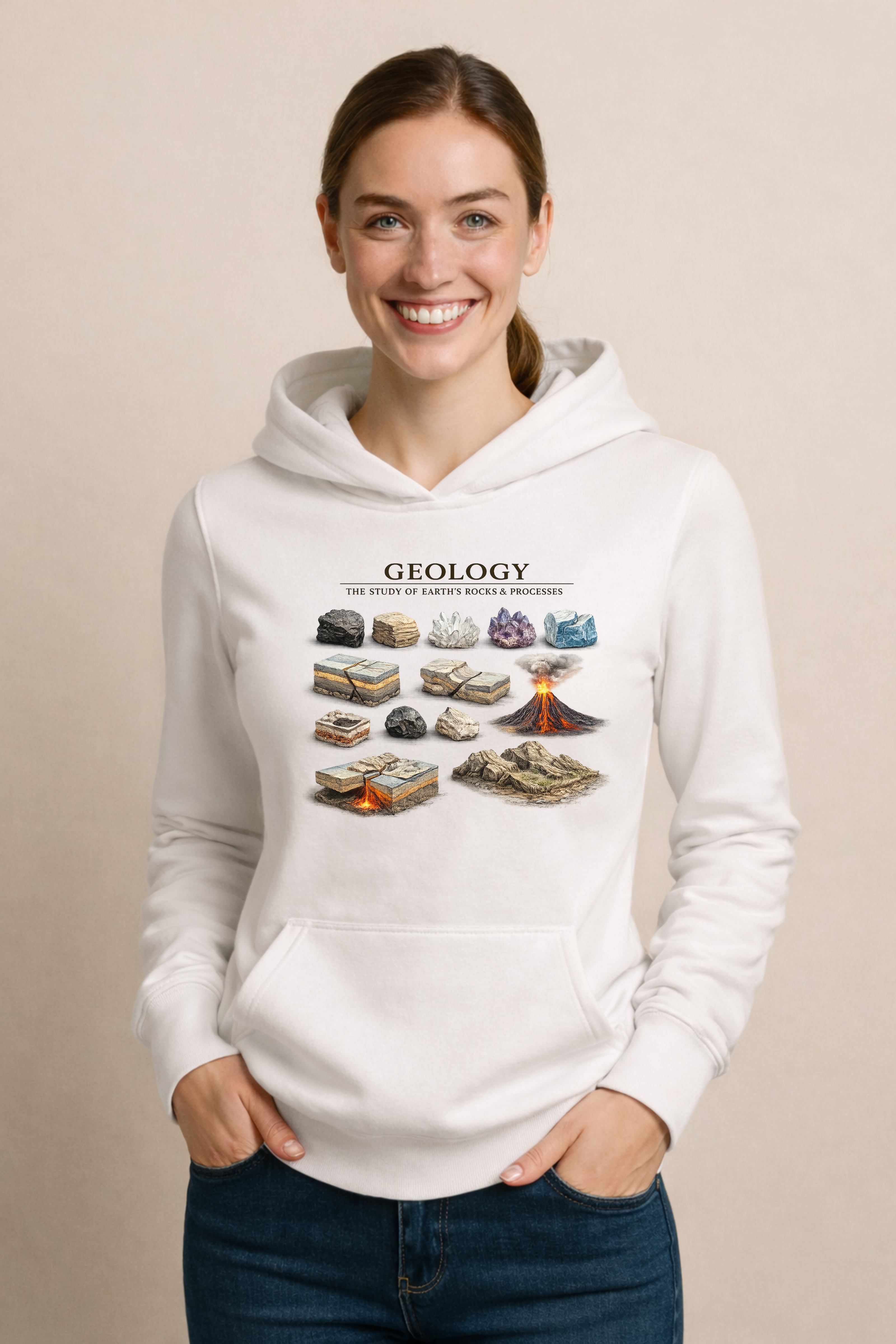 Geology The Study Of Rocks & Processes Women's Hoodie