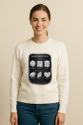 Diamond Types Chart Women's Pullover | Gemstone Education Sweater