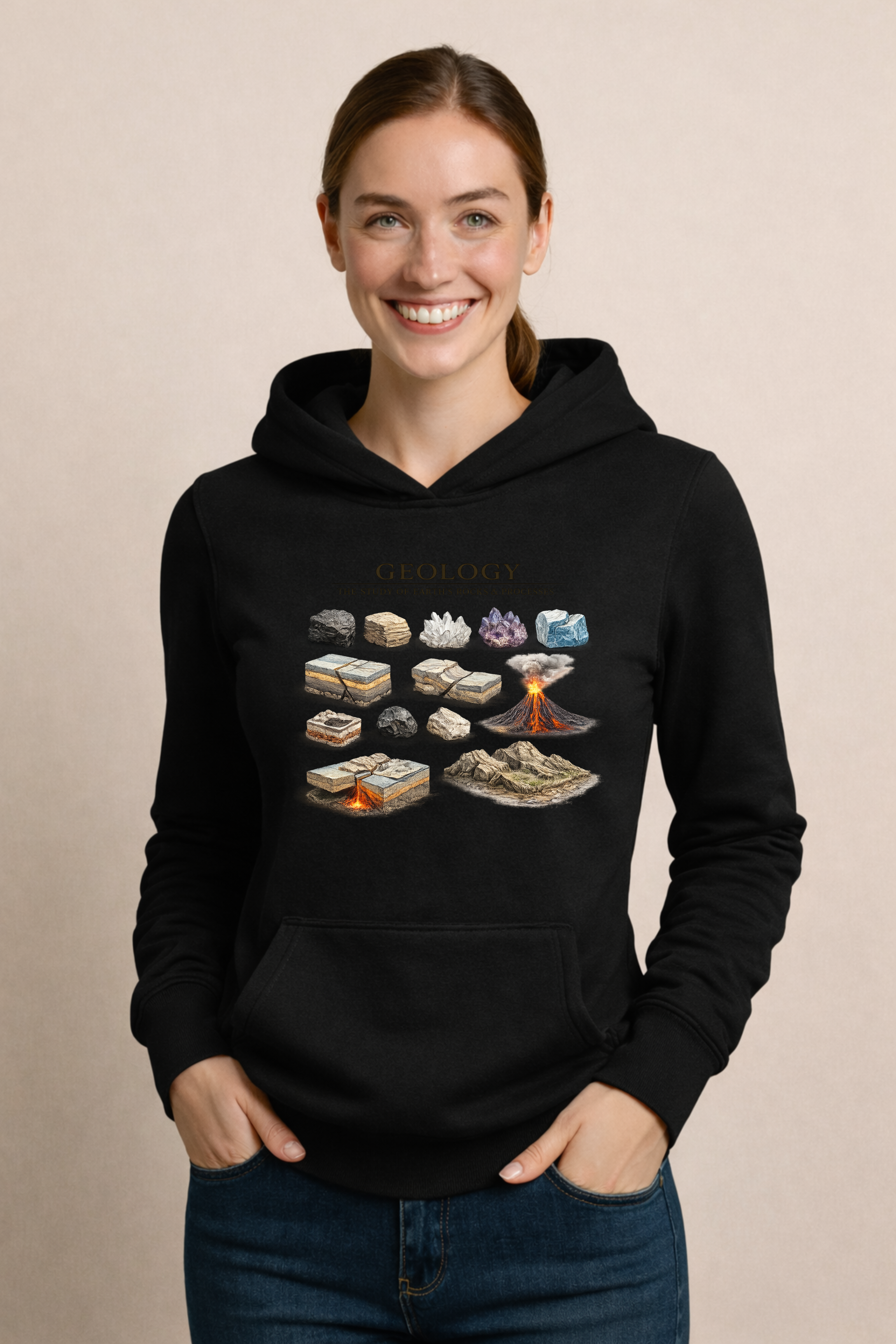 Geology The Study Of Rocks & Processes Women's Hoodie