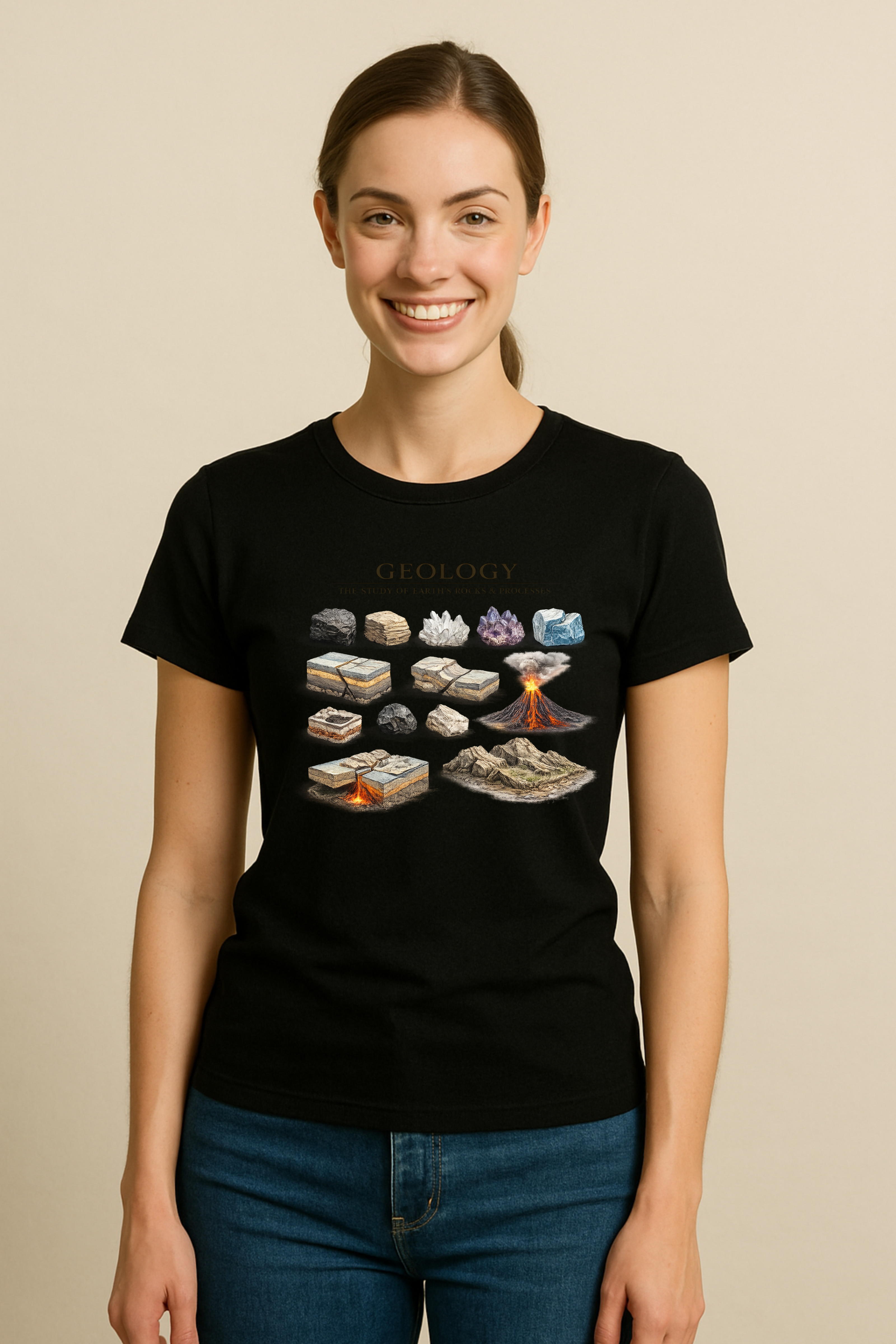 Geology The Study Of Rocks & Processes Women's T-Shirt